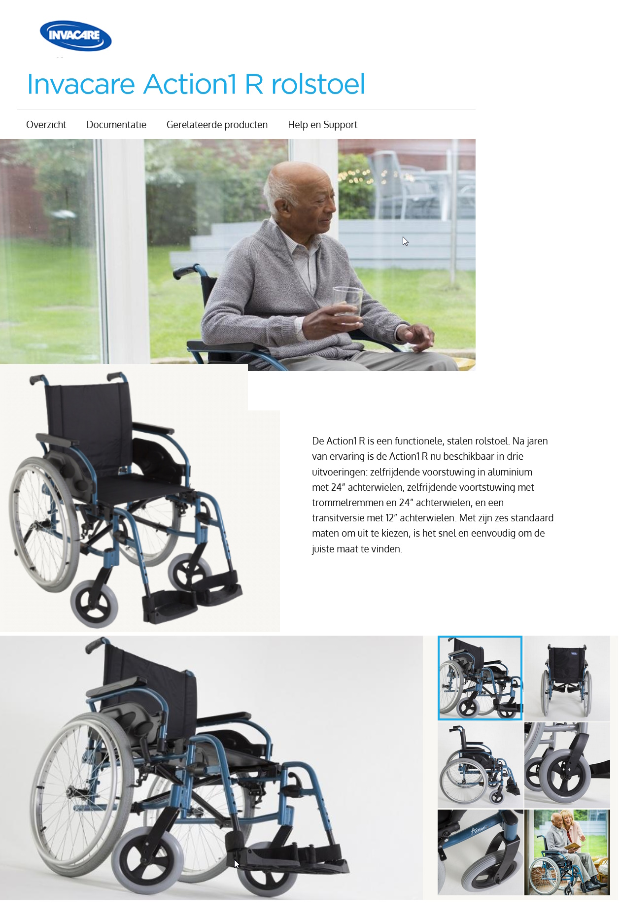 toegevoegd document 2 van Invacare Action 1 R manuele rolstoel  