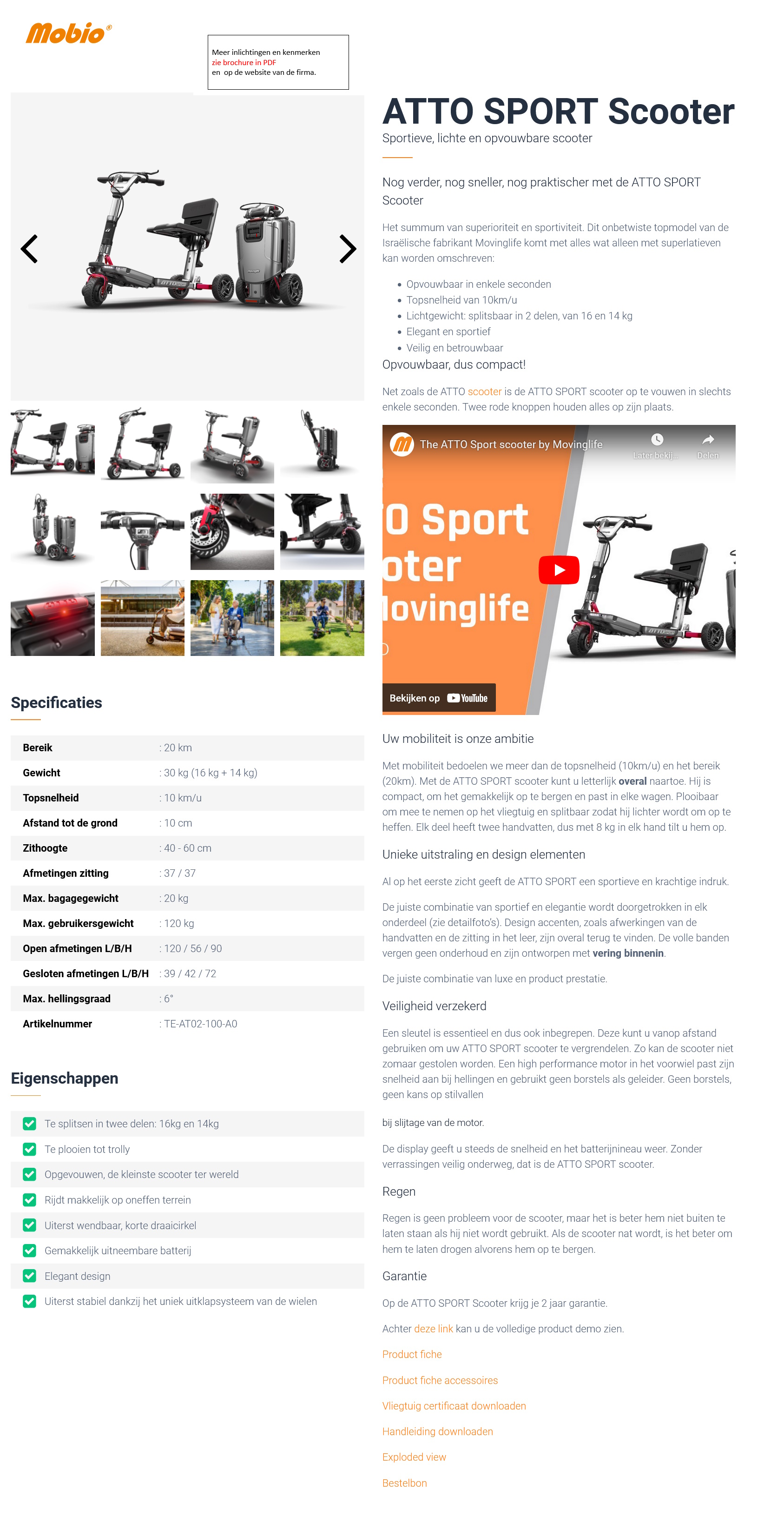 toegevoegd document 4 van ATTO Sport opvouwbaar en makkelijk mee te nemen 