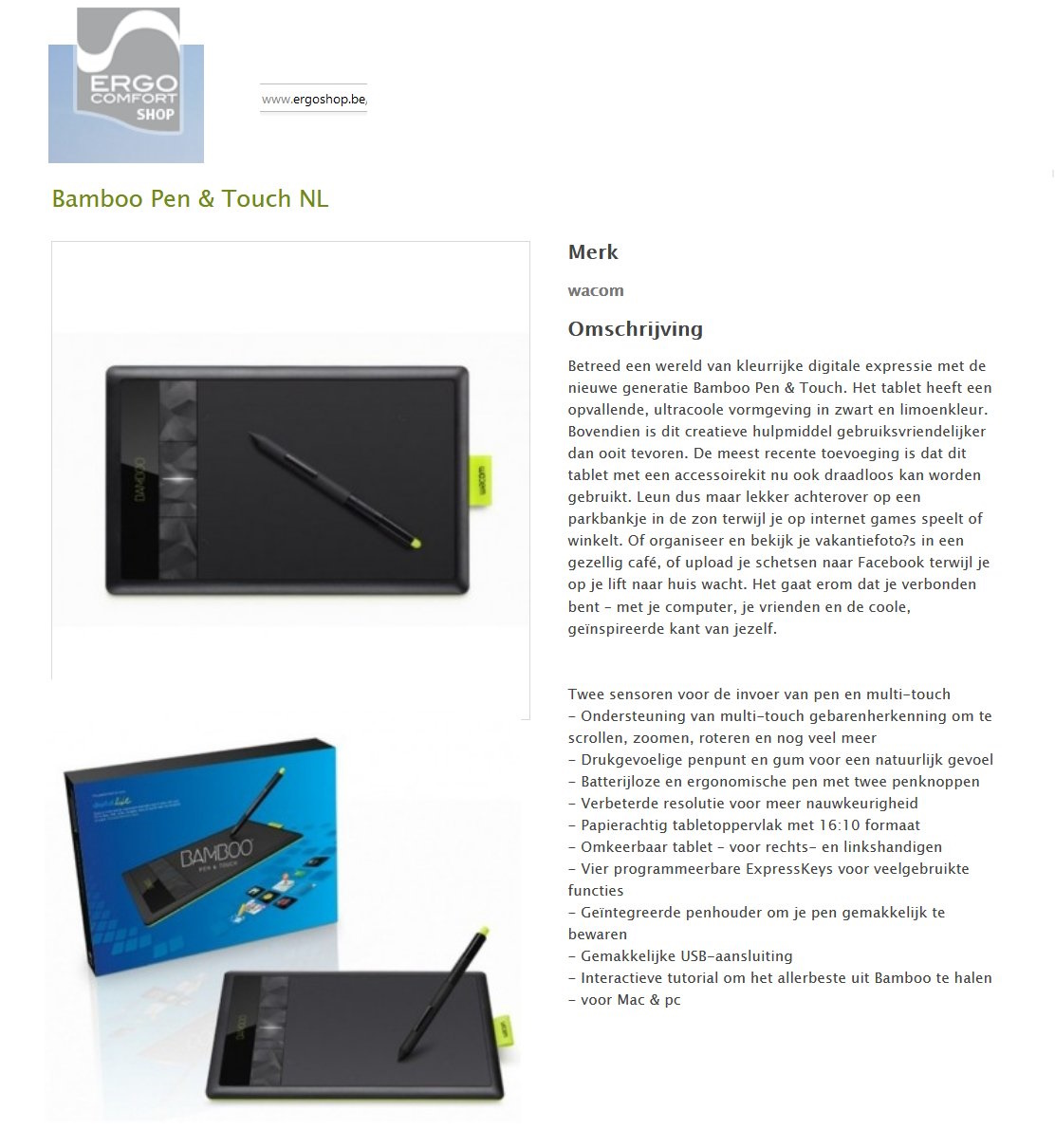 toegevoegd document 2 van Bamboo Pen & Touch NL  