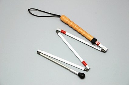 WORLDWIDEVISION Ultraflex taststok,5 delen met peervormige kunststof punt (2 afmeting) 061030/ 061050