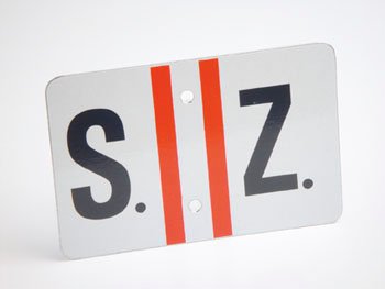 Herkenningsplaatje slechtzienden voor fiets, rolstoel of rollator 099992