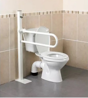 PERFORMANCE HEALTH Toiletbeugel opklapbaar met vloersteun - paal en vloerplaat AA2024