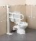 PERFORMANCE HEALTH Toiletbeugel opklapbaar met vloersteun - paal en vloerplaat AA2024