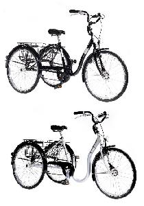 Tri-Bike Eco-Trike S-frame en SU-versie Eco Trike S/S24 en Eco Trike SU