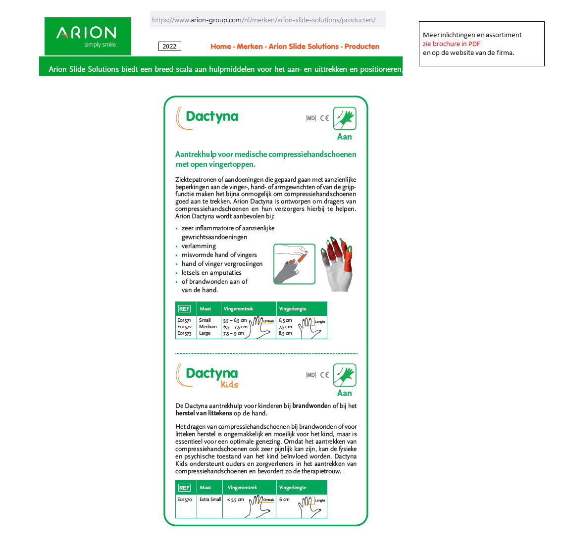 toegevoegd document 0 van Arion handschoenen / Arion SlideX verlengstuk om compressiekousen aan te trekken  