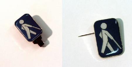 Pin/broche met logo "blindheid" 020001415, 020001036