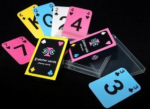NICOLE VAN DIJK Speelkaarten met grote opdruk en kleurcode Icatcher 750505
