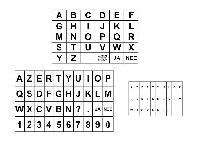 AZERTY / QWERTY Letterkaarten