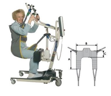 INVACARE Liftmat Stand Assist Transfer met liesbanden