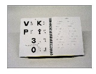 Leerboek van zwart/wit schrijven naar braille 020001100