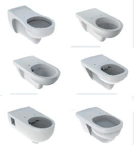 GEBERIT Renova Comfort  en Geberit Vitalis verlengd toilet