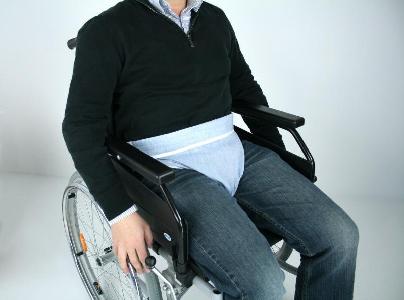 Bekkenbroek voor rolstoel in ademend polykatoen 104