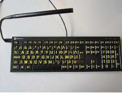 LOGICKEYBOARD Slim Line/ Nero toetsenbord met usb-lamp