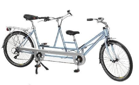 TRI-BIKE Tandem achterbesturing