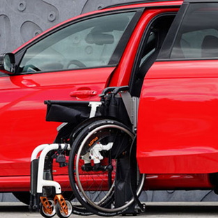 RAUSCH The Ladeboy S2 wheelchair folded - opgevouwen
