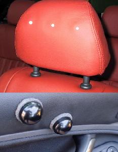HANDYTECH Auxiliary Controls bediening in hoofdsteun of interieur auto