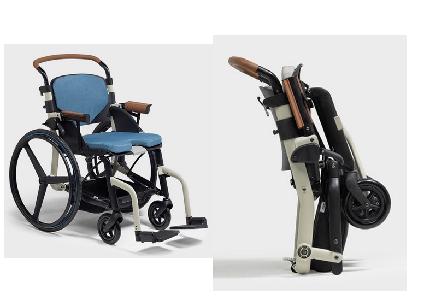 ZOOF Classic compact opvouwbare rolstoel /plooibaar (grote wielen)