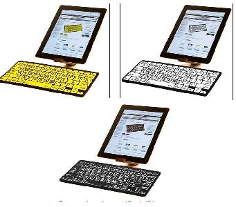 Bluetooth Toetsenbord voor iPad, iPhone geel / wit / of zwart