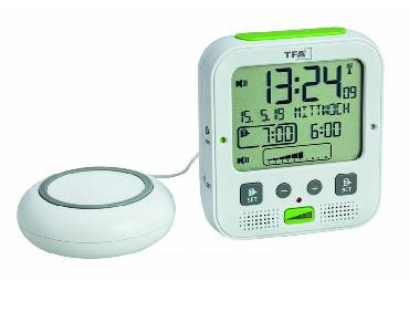 Radiografische wekker met trilalarm
