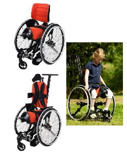 KRABAT Sheriff / Sheriff Plus actieve kinderrolstoel met zadelzit