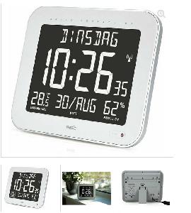 FYSIC FK-777 - Grote digitale klok met thermometer en hygrometer