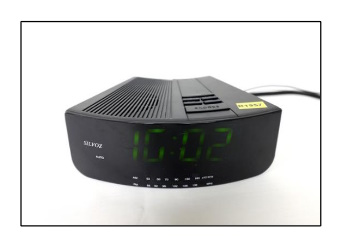 Wekkerradio grote groene cijfers