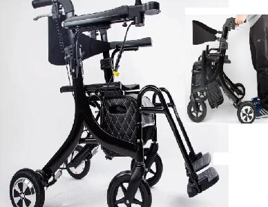 E-Walk elektrische rollator omvouwbaar tot rolstoel