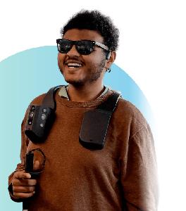 FUSION LAB Biped obstakeldetectie mogelijk met app met GPS-instructies