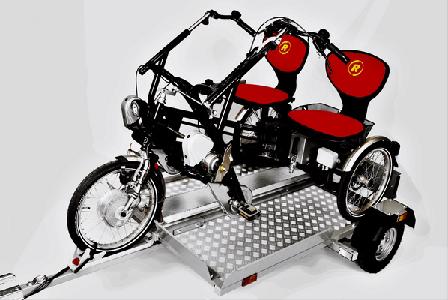 Scootwagen - Aanhangwagen voor scooter en driewielfietsen
