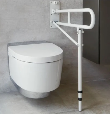 NRS HEALTHCARE / HEALTHCARE PRO Opklapbare toiletbeugel met vloersteun AD169045