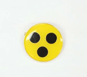 Button / Badge met symbool “slechtziend”