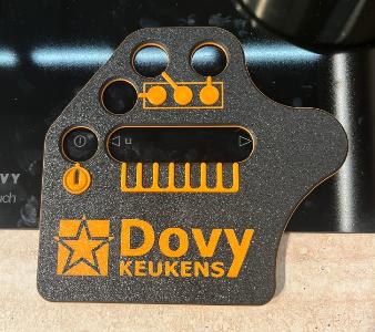 DOVY 3D geprinte mal voor bediening kookfornuis