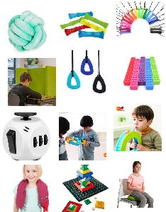 Assortiment "tot rust komen" hulpmiddelen