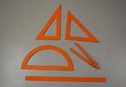 Tactiele metrische meetkunde set (5 stuks)