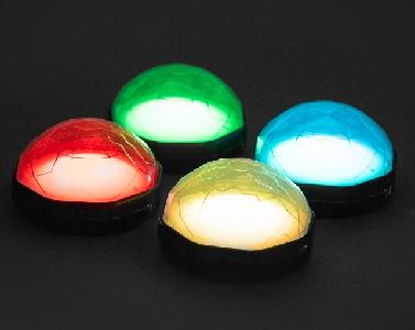 Lichtgevende Koepelpraatknoppen set van 4