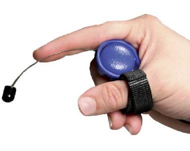 Vingerschakelaar met velcro