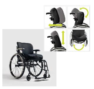 PERMOBIL V-Trak Standaard Rugleuning