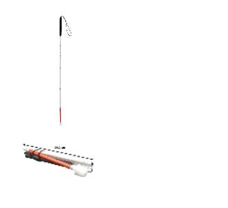 IDENTITES Witte taststok 060.322