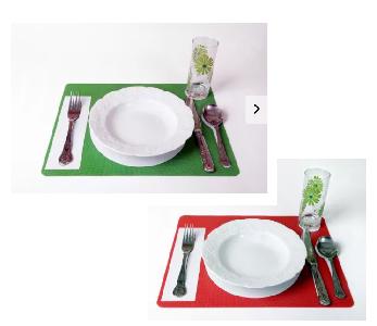 Platzmat Antislip placemat met visuele begeleiding dementie